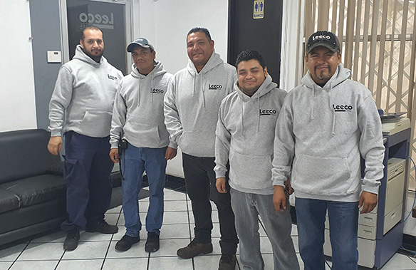 leeco steel mexico warehouse team