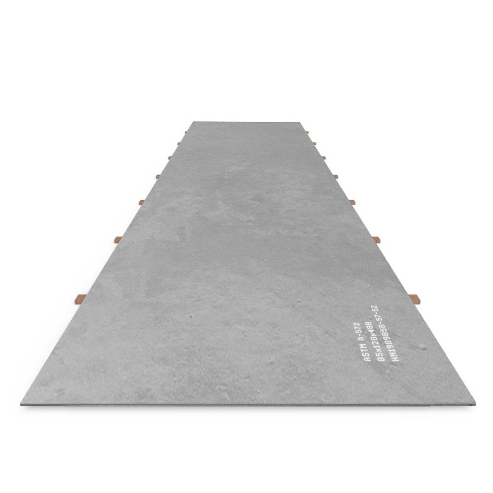 ASTM A572 0.50"x120"x480" Steel Plate Front View