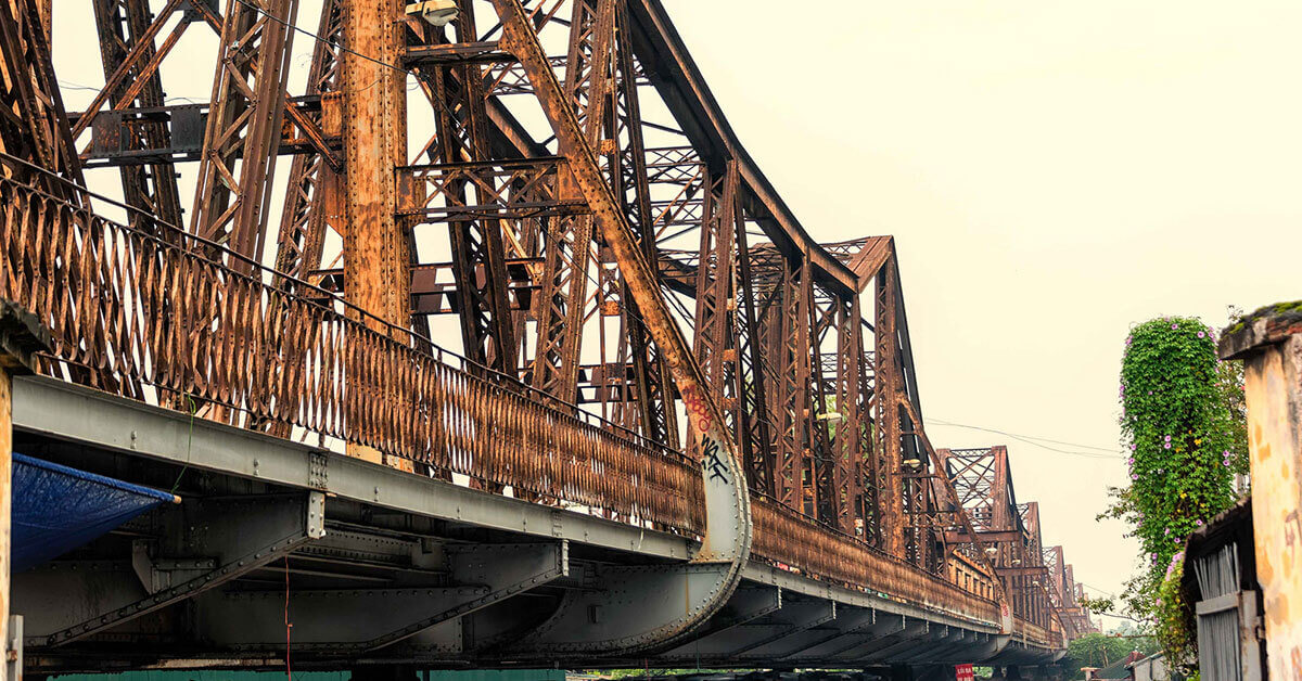 corrosion resistant steel bridge
