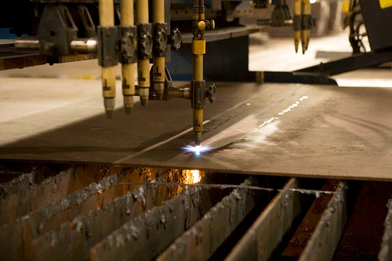 Flame Cutting Steel Plate